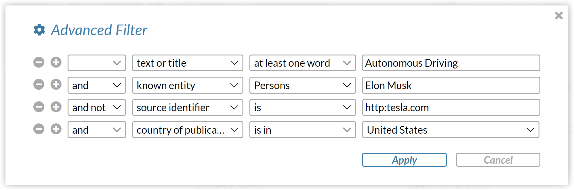 Advanced Search Options WebLyzard Technology